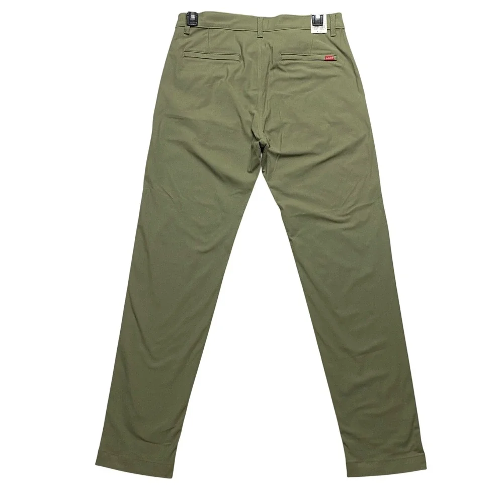 Levis XX Chino Standard Tech Pants Mens Olive‎ Tapered Stretch UPF 50+ 29x30 NWT